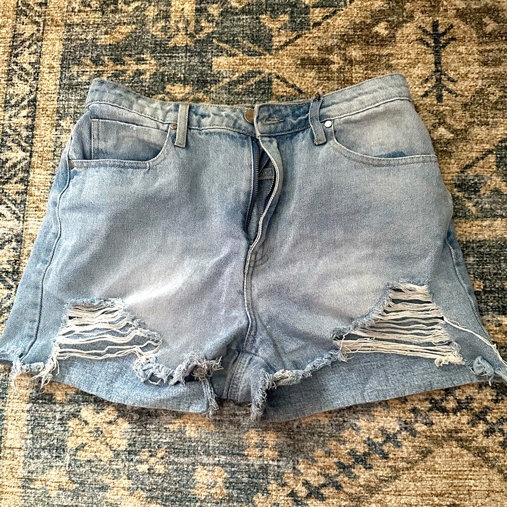 Denim Distressed Women Shorts